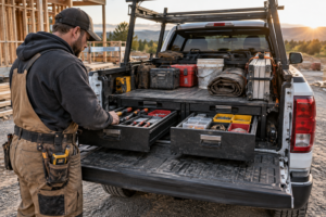 Contractor Organizing Tools at Sunset